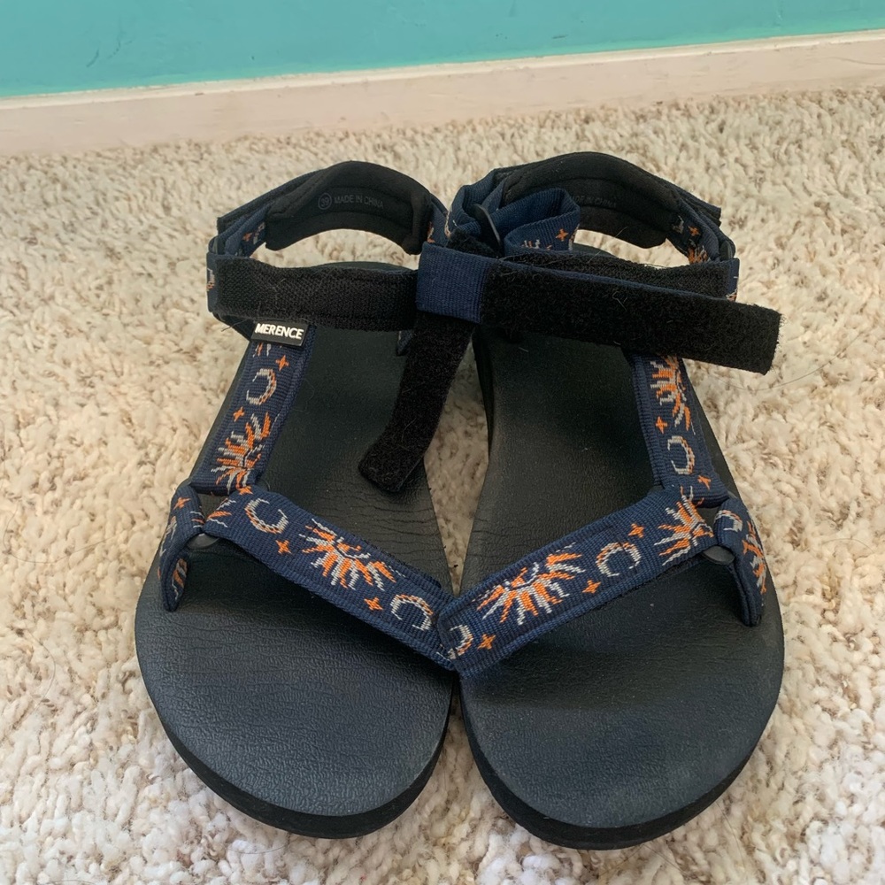 Hiking sandals.